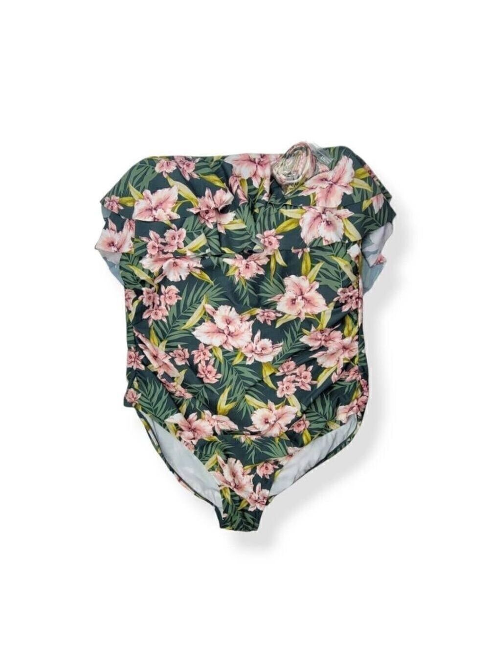 Kona Sol Floral One piece Swimsuit 26W